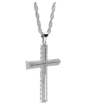 Collar con dije de cruz Crixus Joyeria de plata P 925