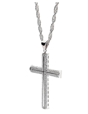 Collar con dije de cruz Crixus Joyeria de plata P 925