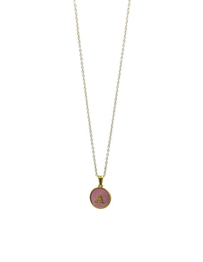 Collar de letra a Oro Angelus