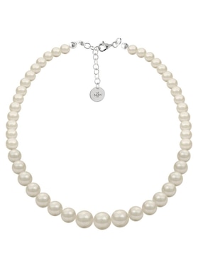 Aretes y collar Zvezda Pearls de plata P 925 cristal