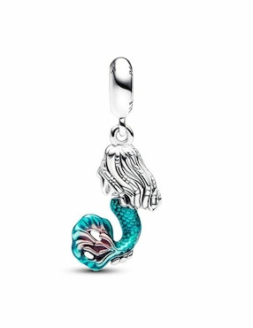 Charm de sirena Pandora disney princess de plata P 925 zirconia cúbica
