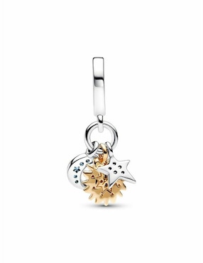 Charm de estrella Pandora moments de plata P 925 zirconia cúbica