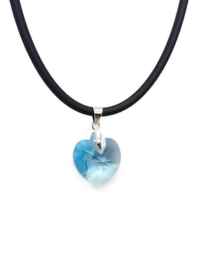 Collar de corazón Zvezda Heart P 925