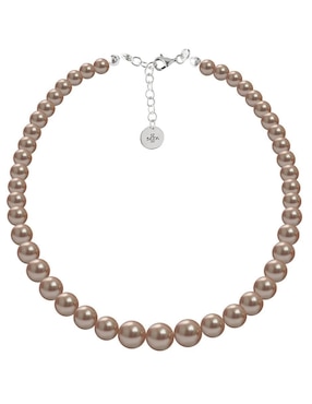 Collar aretes y pulsera Zvezda Pearls de plata P925 cristal