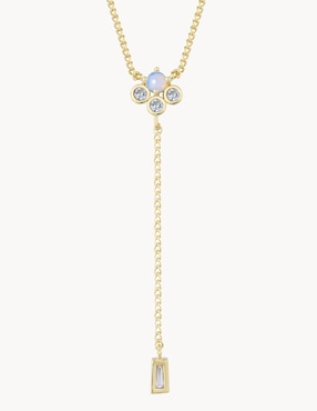 Collar de flor Apodemia Moon de baño de oro 18 K