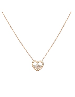 Cadena de corazón Enso de plata P 925