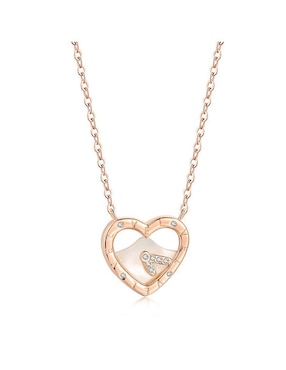 Cadena de corazón Enso de plata P 925