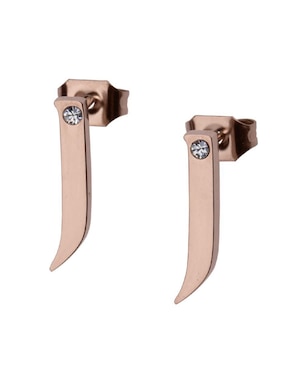 Aretes y collar de letras Luckyly zirconia cúbica