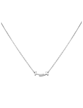 Cadena de letra t Enso de plata P 925