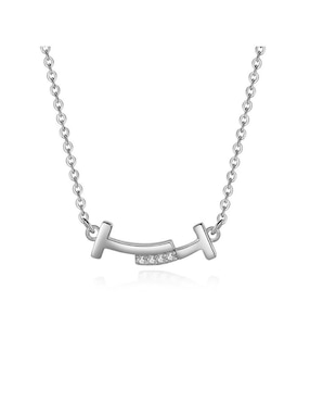 Cadena de letra t Enso de plata P 925