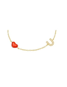 Pulsera Carmela Mía de plata con acabado baño de oro