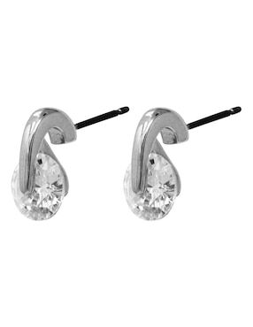 Aretes redondos Givenchy con acabado brillante cristal