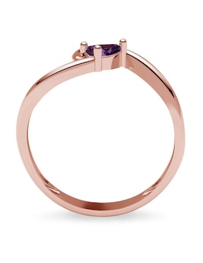 Anillo Amelie Joyas 14 k de oro zirconia brillante