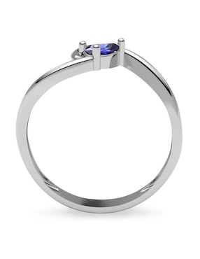 Anillo Amelie Joyas 14 k de oro zirconia brillante