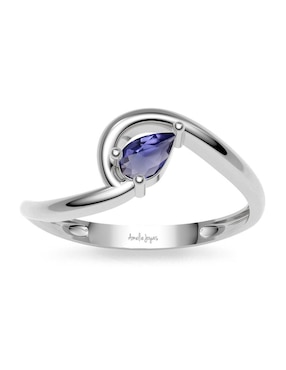 Anillo Amelie Joyas 14 k de oro zirconia brillante