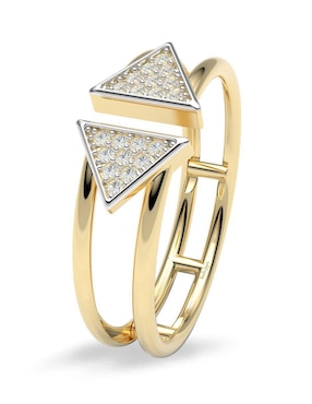 Anillo Amelie Joyas 14 k de oro zirconia brillante