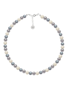 Aretes y collar Zvezda Pearls de plata P 925