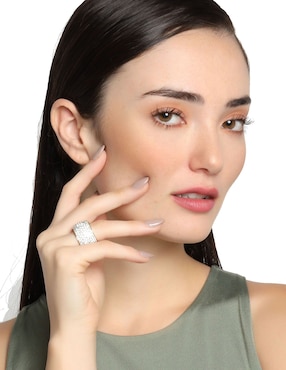 Anillo multi gemas Ocean Heart cristal brillante