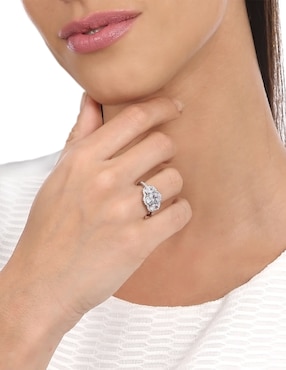 Anillo multi gemas Ocean Heart cristal brillante