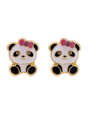 Broqueles de panda Oro Angelus Tendencias de oro con acabado esmaltado