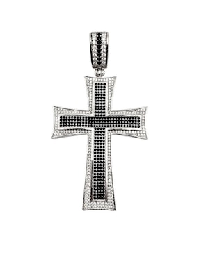 Dije De Cruz Crixus Joyeria De Plata P925 Zirconia