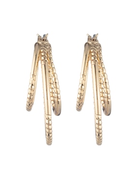 Arracadas Redondas Napier Basic Gold