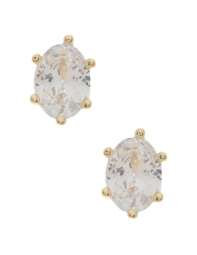 Broquel Kendra Scott Baño De Oro 14 K Zirconia