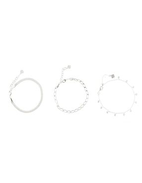 Set De Pulsera Kendra Scott Baño De Oro Blanco 14 K