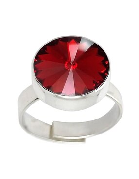 Anillo Zvezda Rivoli P 925 de plata cristal brillante