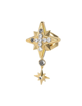Aretes de logo Guess In The Sky con acabado brillante cristal