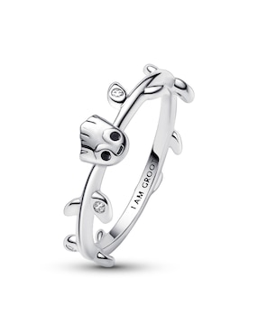 Anillo de hoja Pandora Marvel Guardianes de la Galaxia P 925 de plata zirconia cúbica brillante