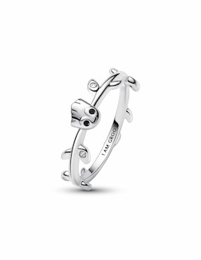 Anillo de hoja Pandora Marvel X Marvel de plata zirconia cúbica brillante
