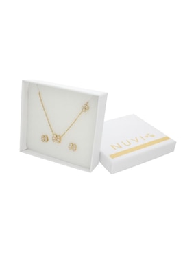 Aretes y collar de moño Nuvi