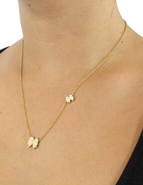 Aretes y collar de moño Nuvi