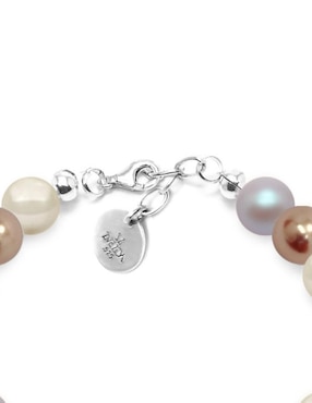Pulsera Zvezda de plata P 925 Perlas con acabado brillante