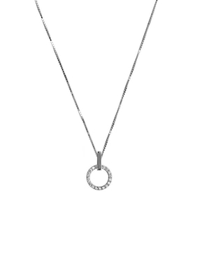 Collar Circular Sofia Blum De Plata P925 Zirconia