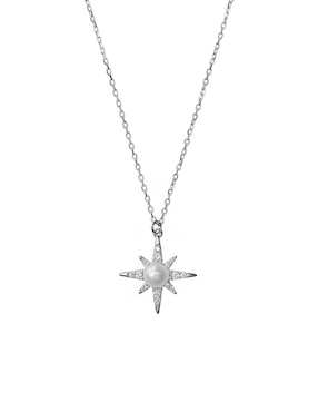 Collar De Estrella Sofia Blum De Plata P925 Zirconia