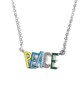 Collar con dije de letra p Tihó Joyería Smiley