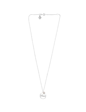Colgante Y Dije circular Anante florecer de plata P 925