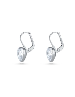 Aretes de corazón Swarovski con acabado brillante