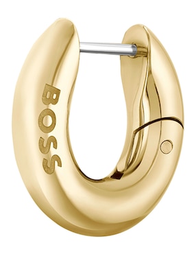 Aretes redondos Hugo Boss con acabado brillante