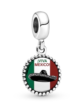 Charm Pandora Viva México Sombrero De Plata P925