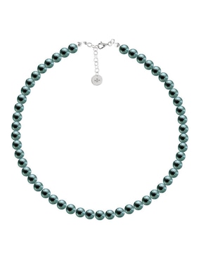 Aretes y collar Zvezda Perlas de cristal plata P 925