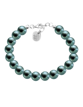 Aretes collar y pulsera Zvezda perlas de cristal de plata P925