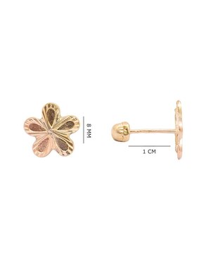 Broqueles de flor Oro Angelus de oro con acabado brillante