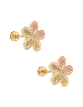 Broqueles de flor Oro Angelus de oro con acabado brillante