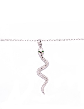 Collar con dije de serpiente Oro Angelus