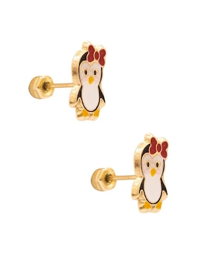 Broqueles de pingüino Oro Angelus de oro con acabado brillante