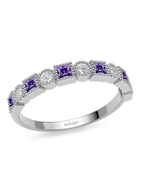 Anillo Amelie Joyas 14 k de oro zirconia brillante