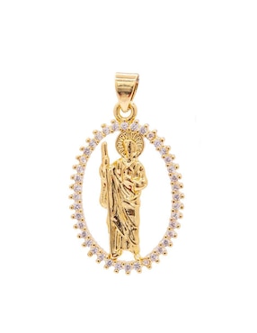 Collar con dije ovalado Oro Angelus